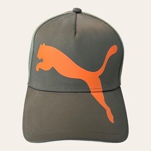 Puma Adjustable Baseball Hat Olive Orange